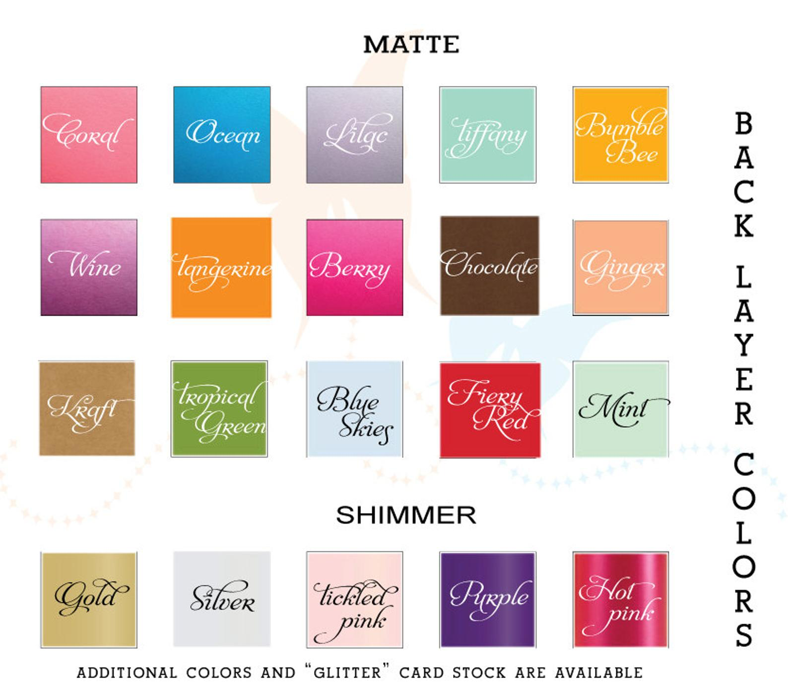 Die-cut Wedding Table Numbers