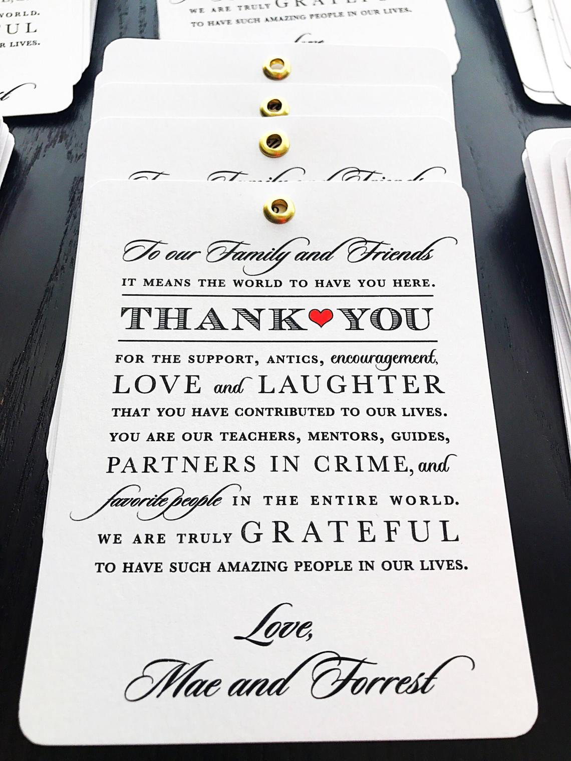 Wedding Tags-Thank You Tags-Guest Bag Tags