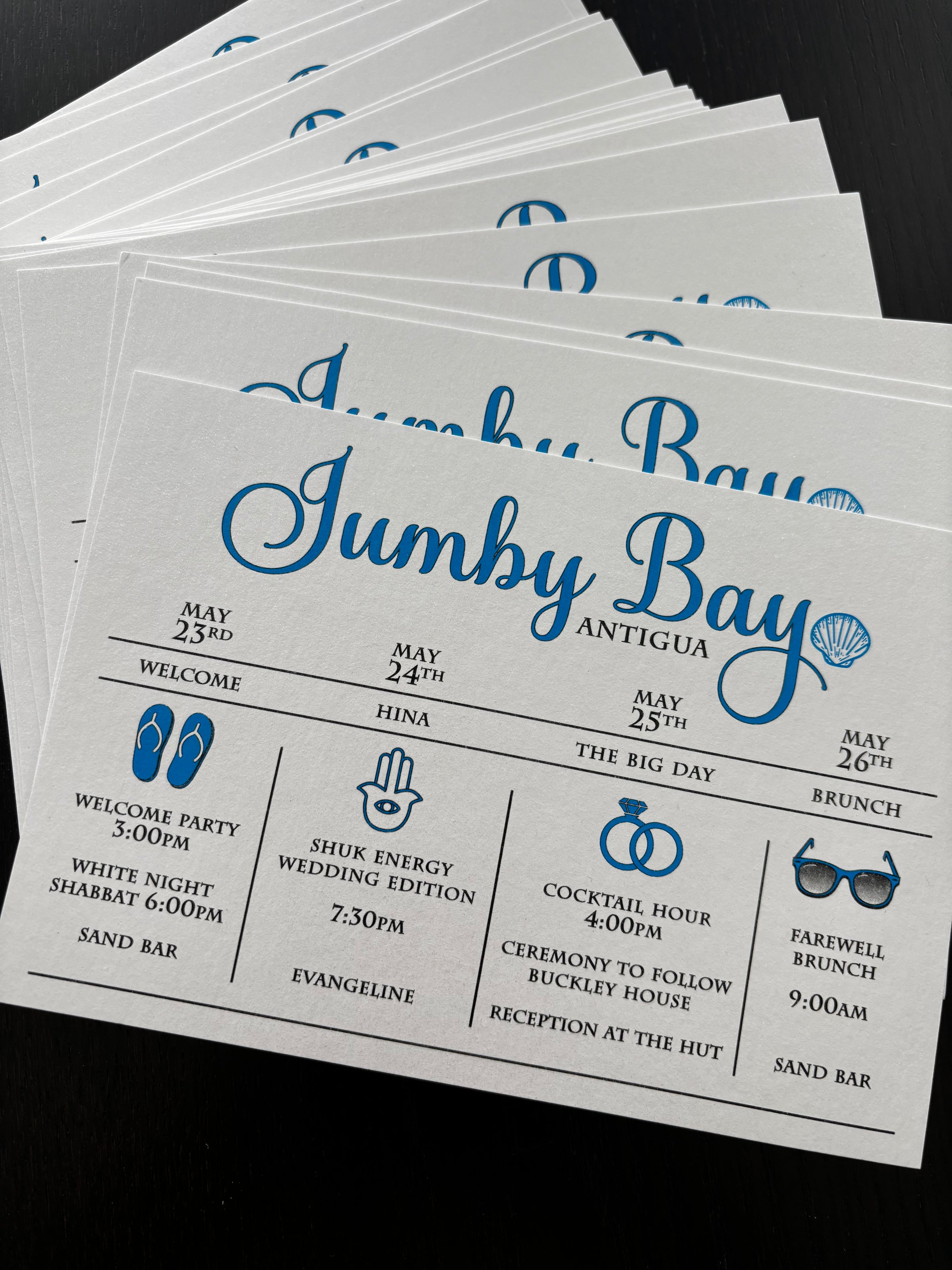 Destination Wedding Itinerary - Wedding Timeline - Weekend Agenda