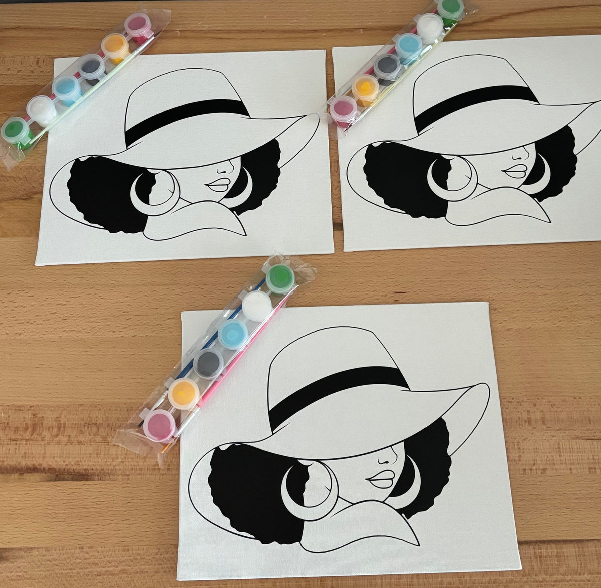 Sun Hat Paint Canvas