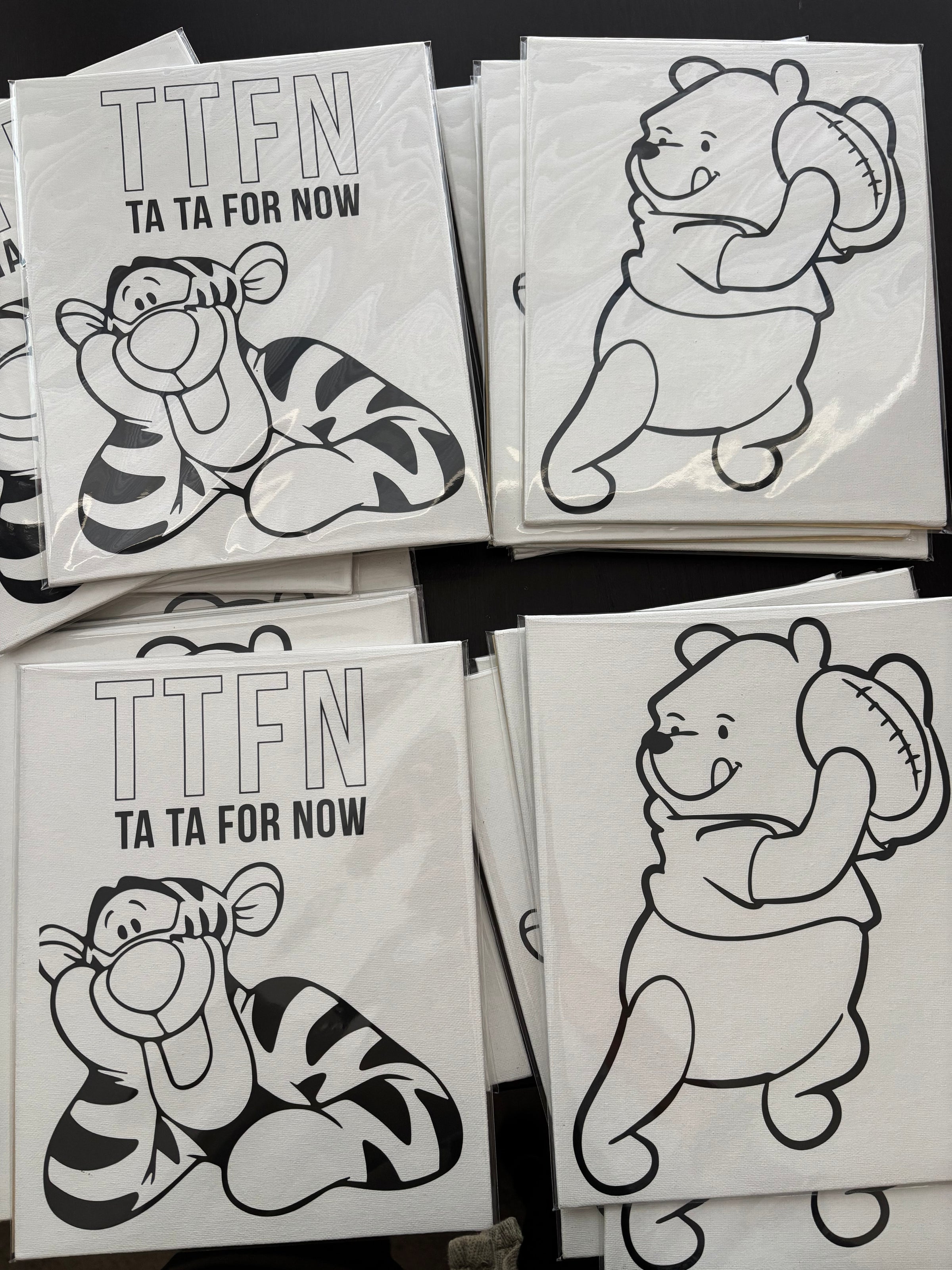 Winnie the Pooh Paint Canvas