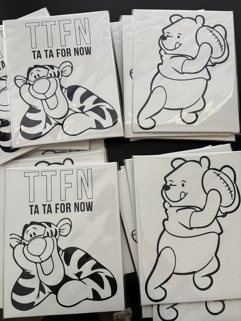 Winnie the Pooh Paint Canvas