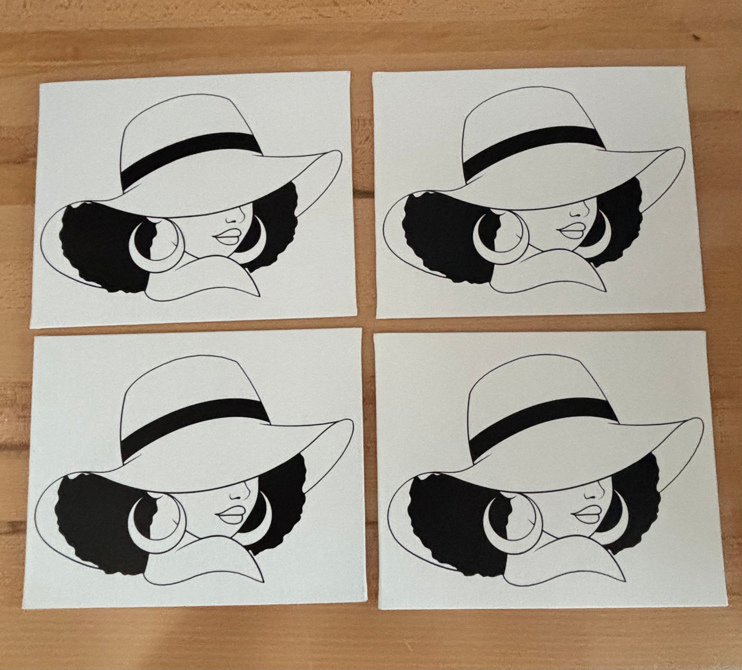 Sun Hat Paint Canvas