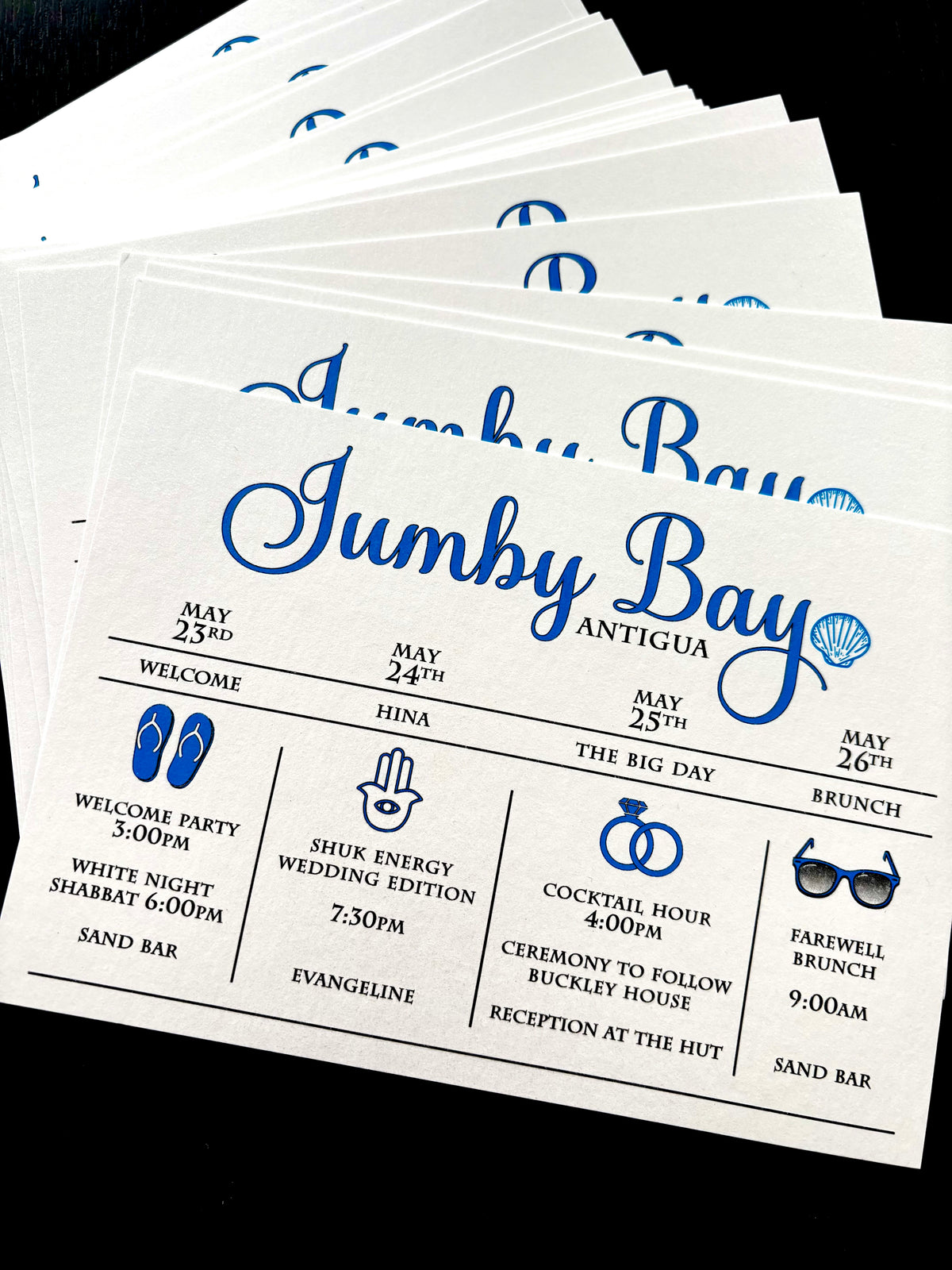 Destination Wedding Itinerary - Wedding Timeline - Weekend Agenda