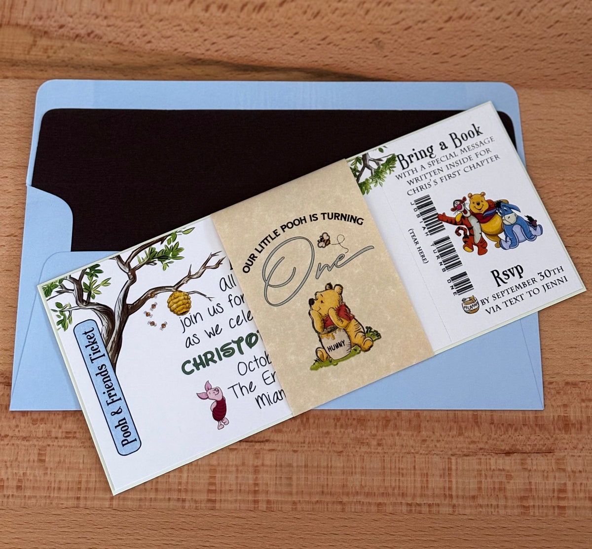 Winnie the Pooh Invites