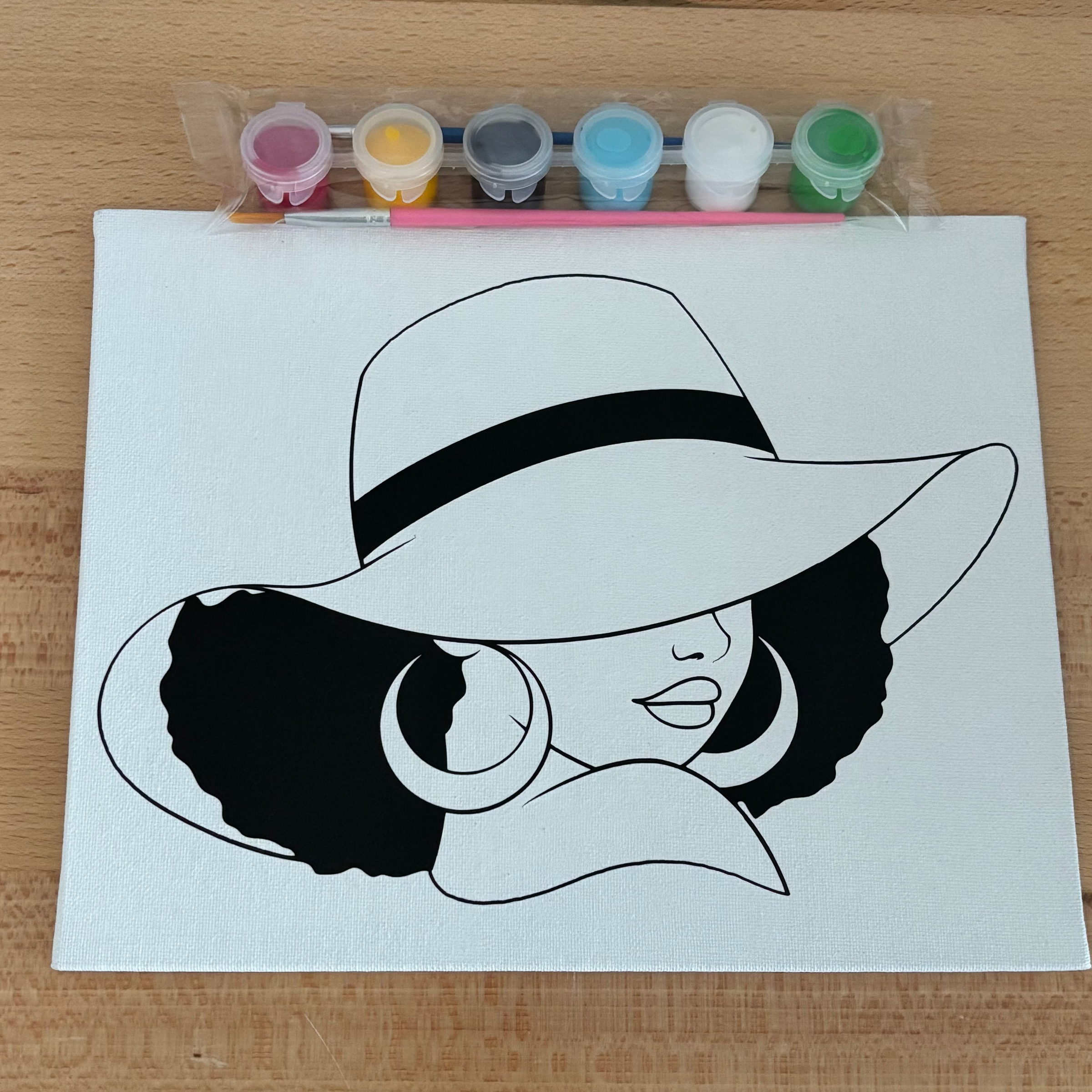 Sun Hat Paint Canvas