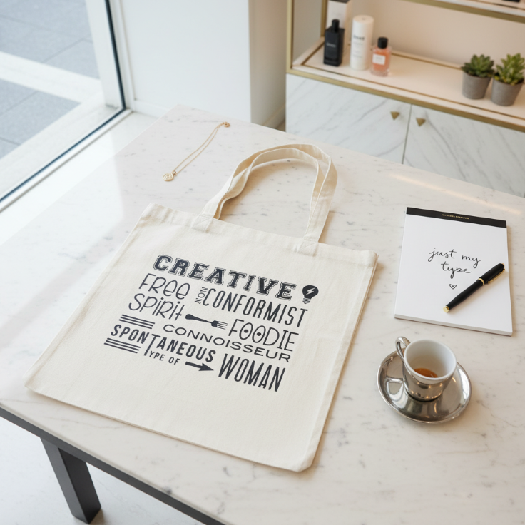 Just My Type Tote Bag