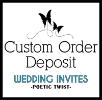 Floral Wedding Reception Invitation Suite