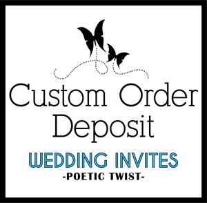 Floral Wedding Reception Invitation Suite