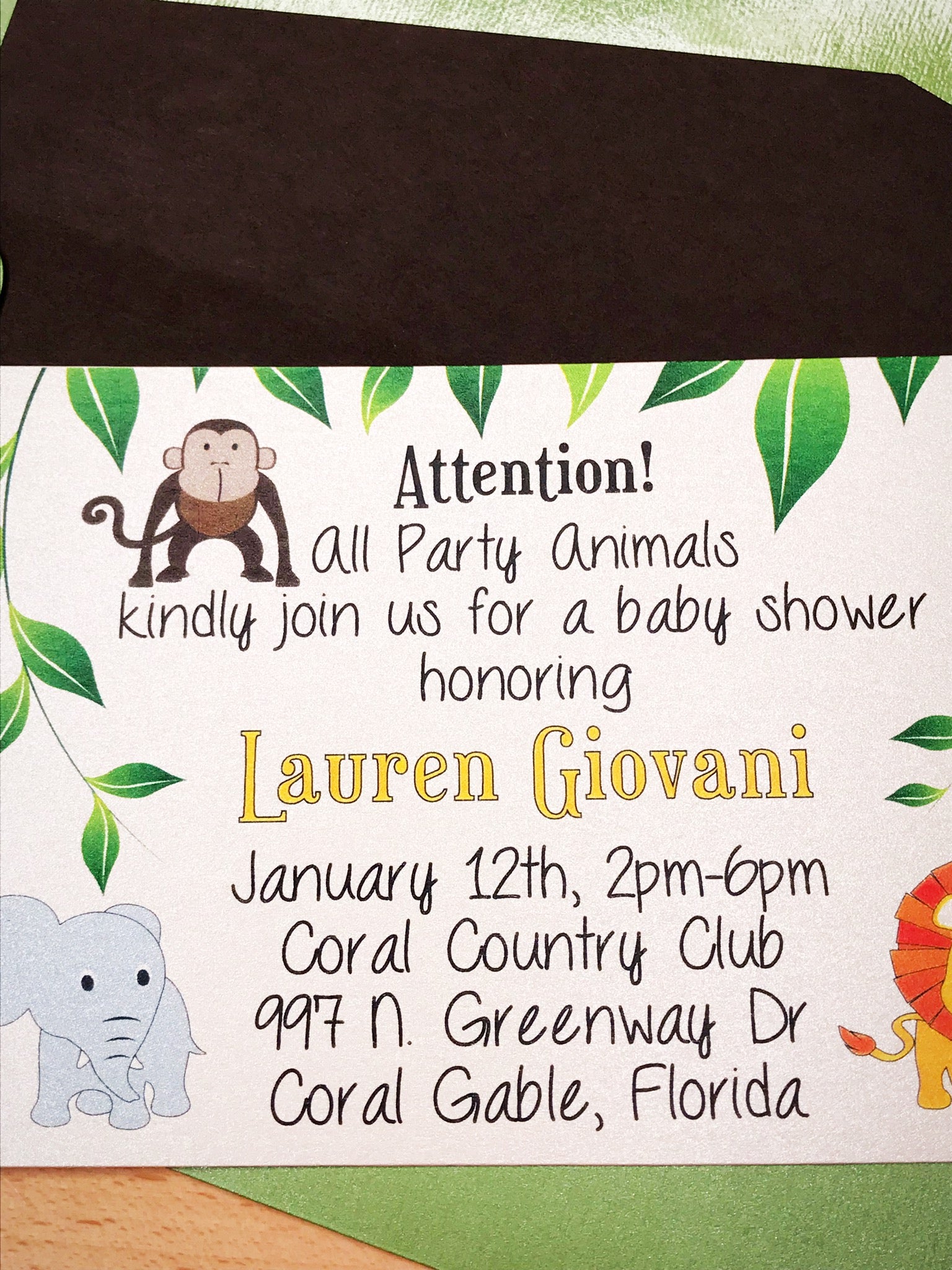 jungle animal theme baby shower ideas