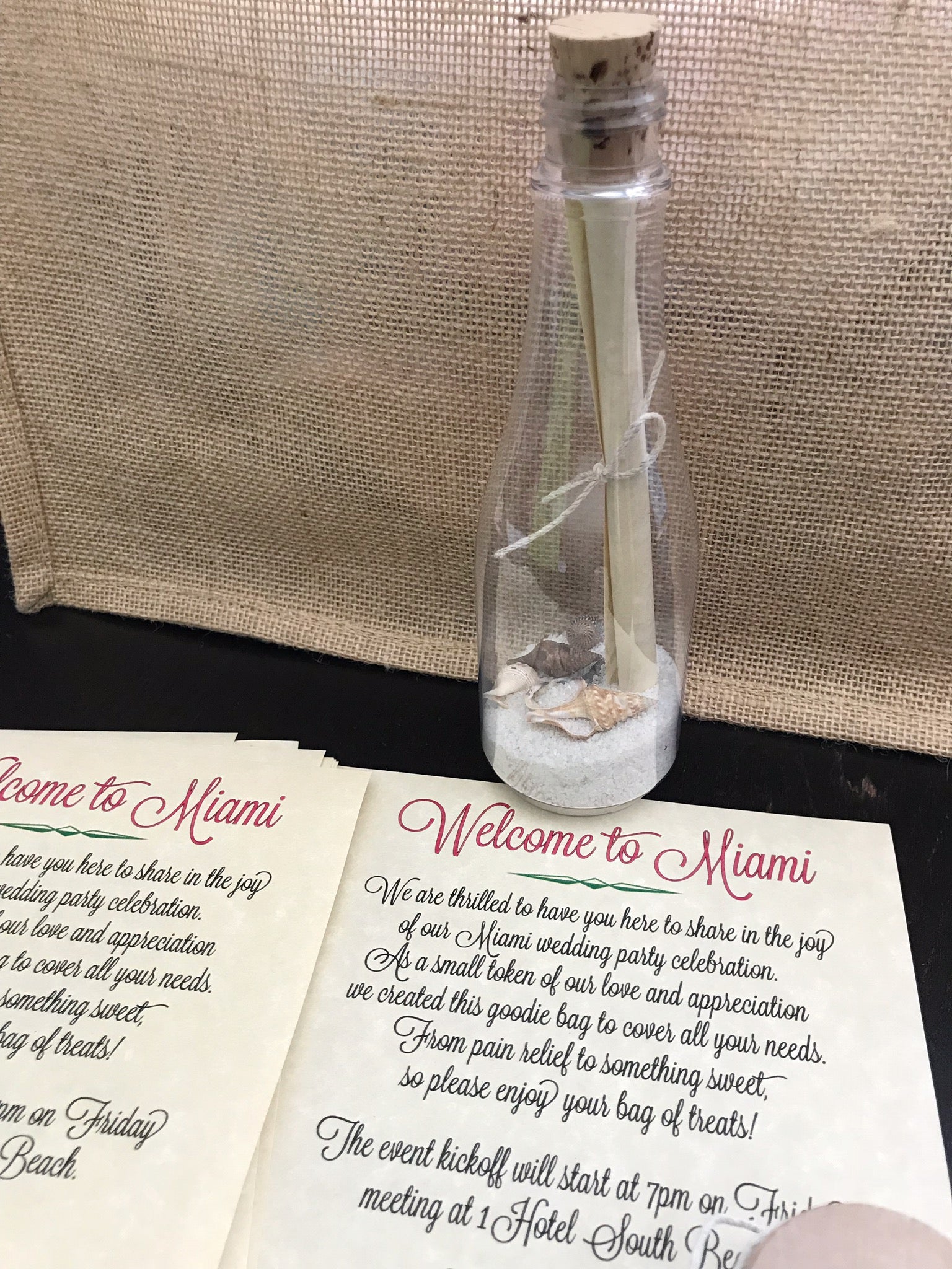 Message in a bottle theme