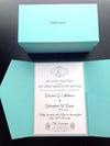 Tiffany Blue Wedding Invitation - Pocket Fold Invite
