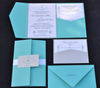 Tiffany Blue Wedding Invitation - Pocket Fold Invite