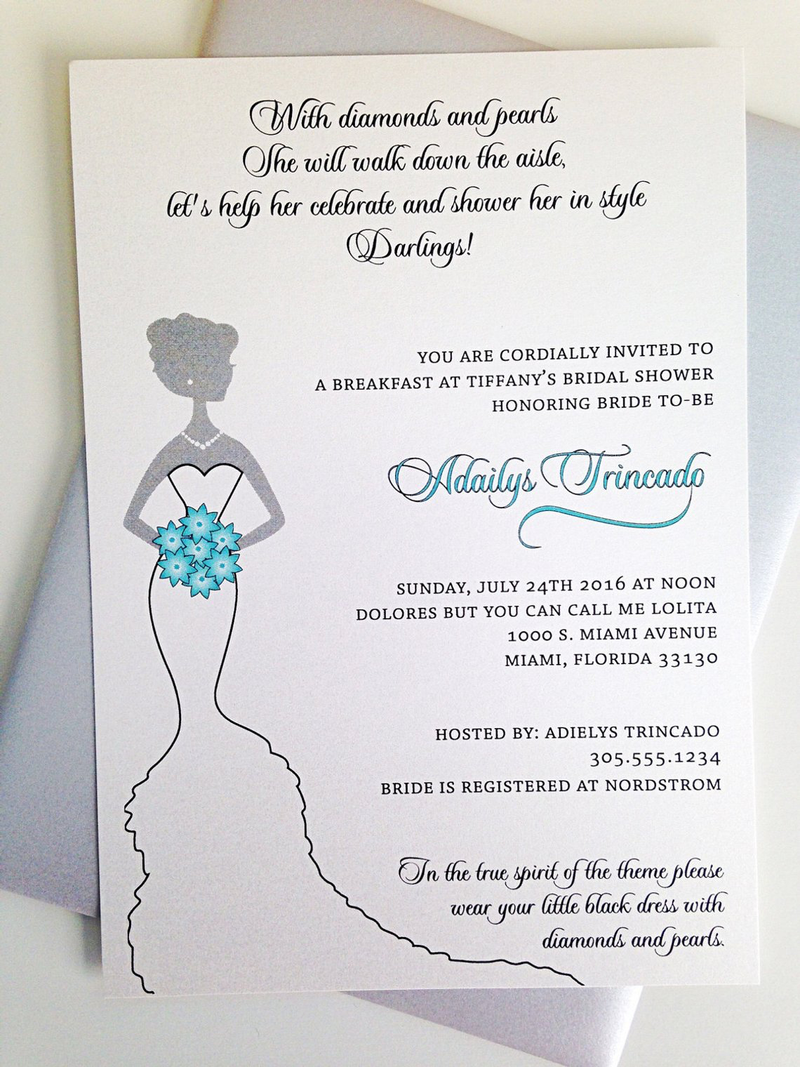 Tiffany Blue Bridal Shower Invite