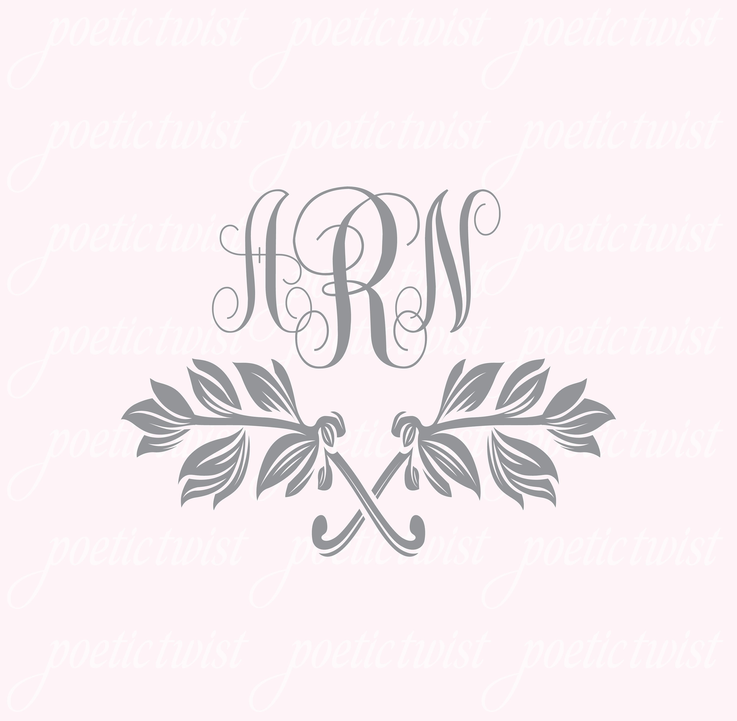 Wedding Monogram Script