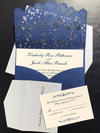 Laser-cut Pocket Fold Wedding Invitation