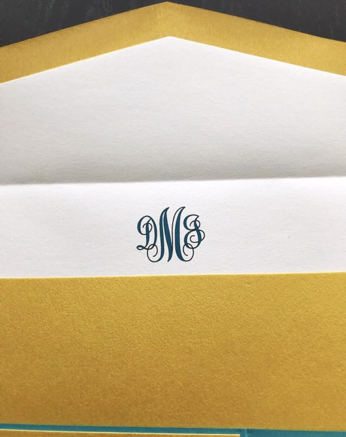 Monogram Wedding Invitation Suite