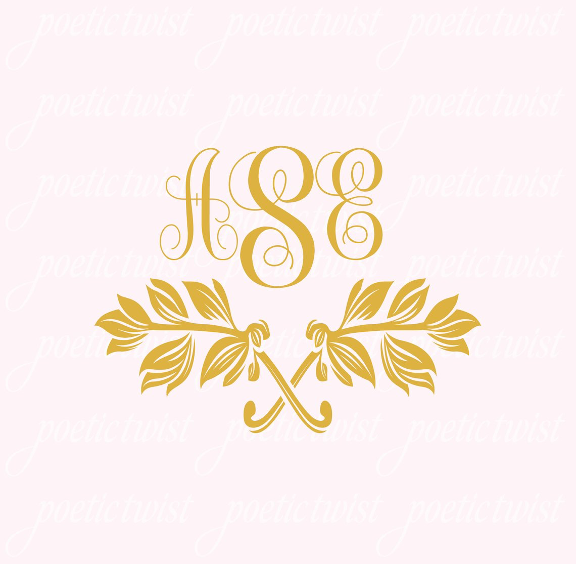 Wedding Monogram Script