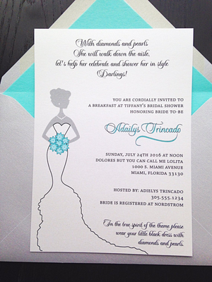 Tiffany Blue Bridal Shower Invite