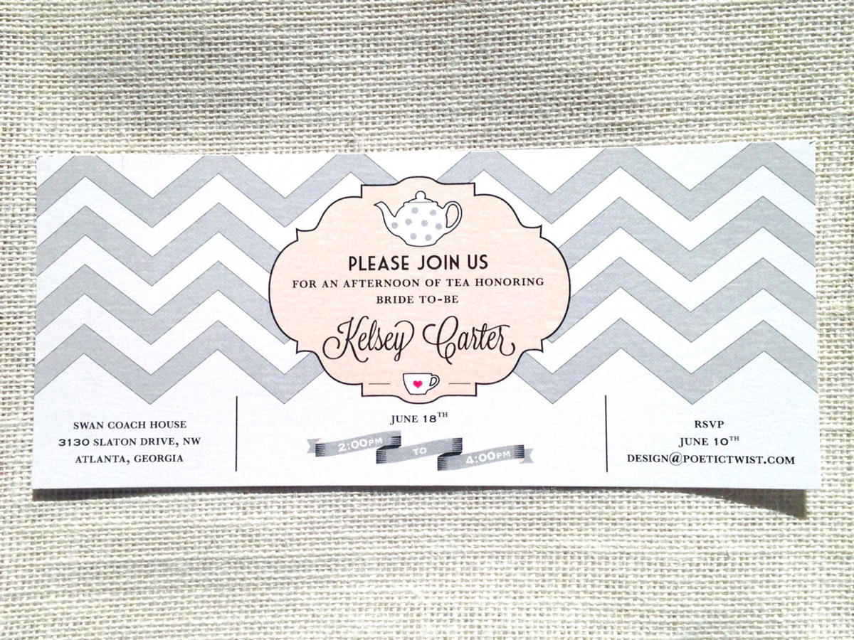 Grey and Peach Bridal Shower