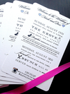 Modern Wedding Itinerary - Block Style