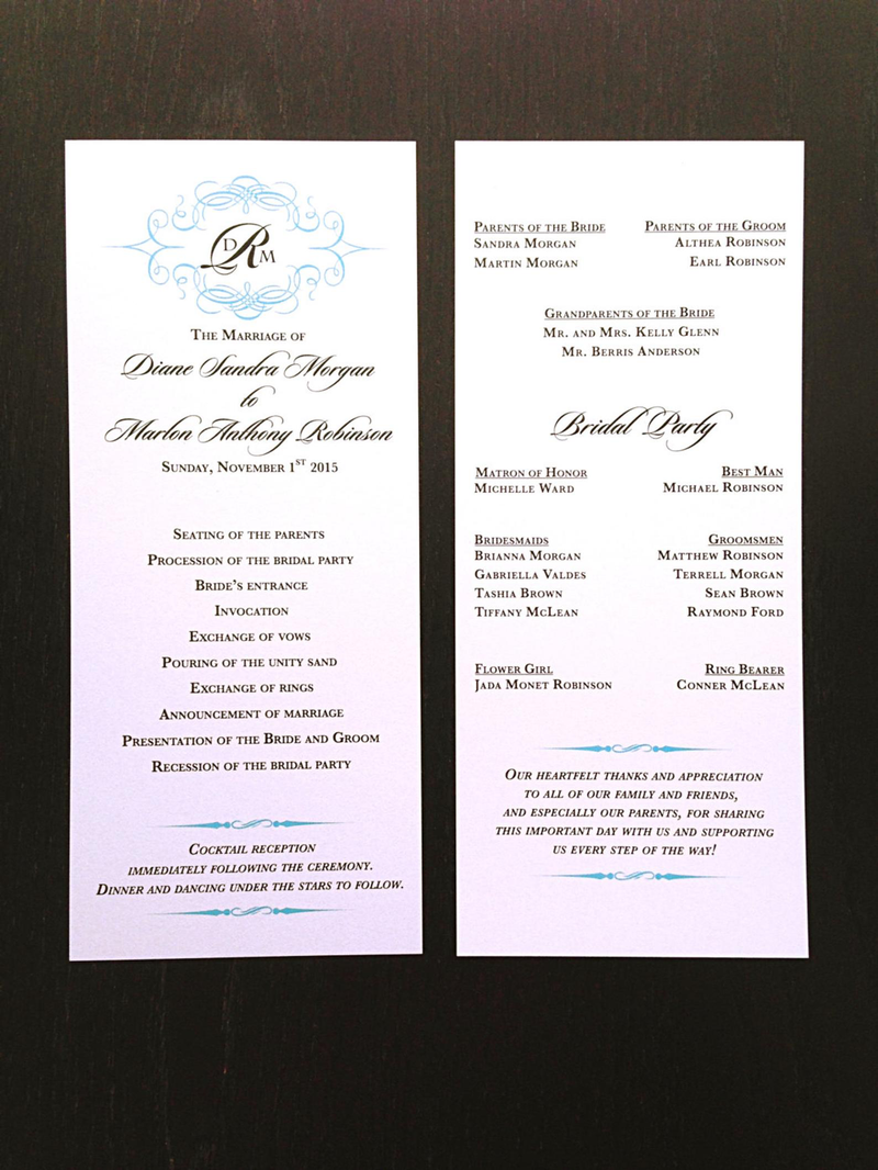 ceremony programs