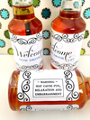 Personalized gifts- Mini Liquor Bottles - Hangover Kit
