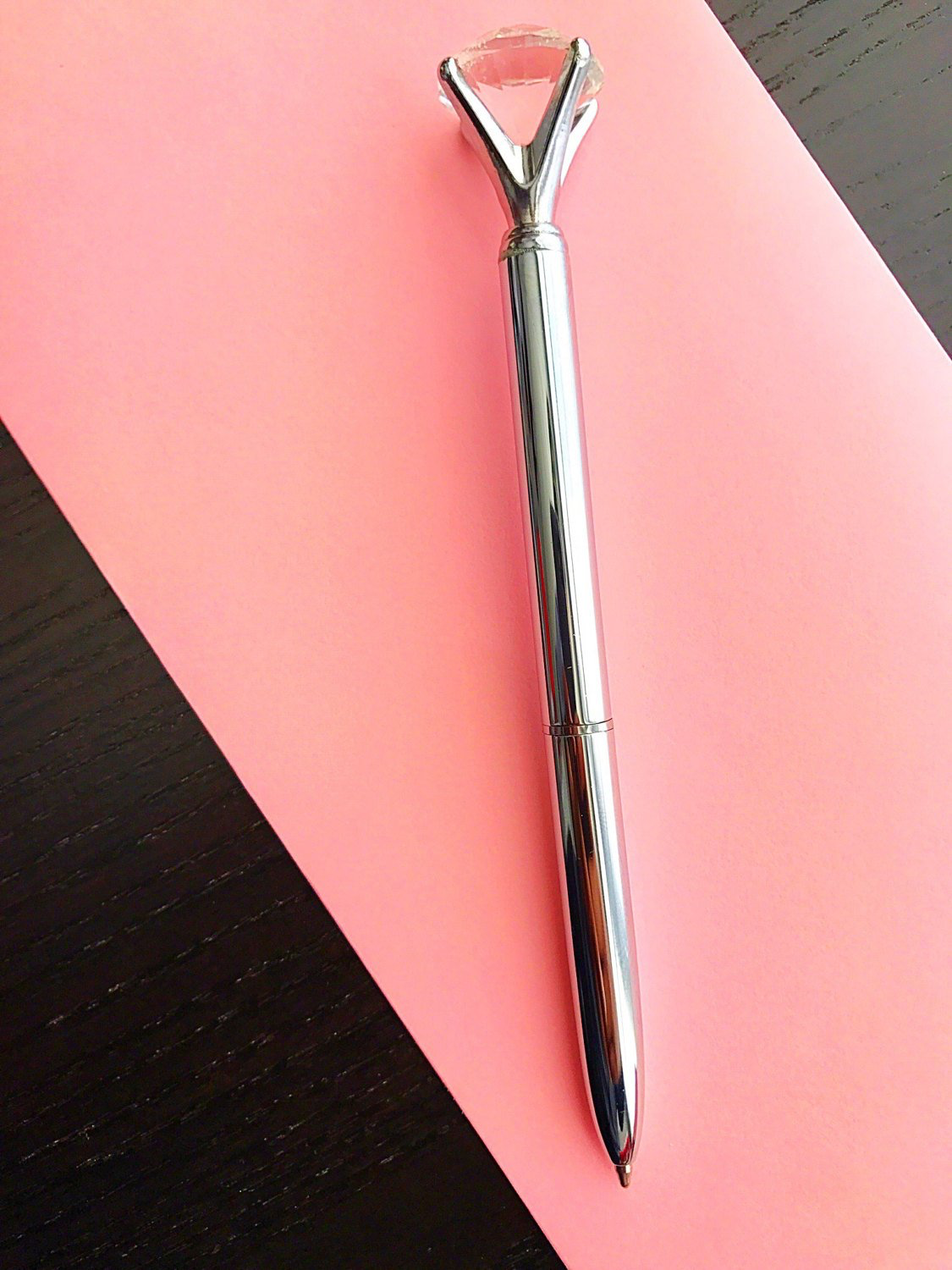 Faux Bling Diamond Pen - Journal - Wedding Guest Book - Gift