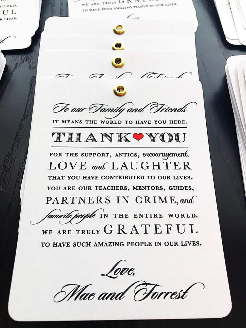 Wedding Tags-Thank You Tags-Guest Bag Tags