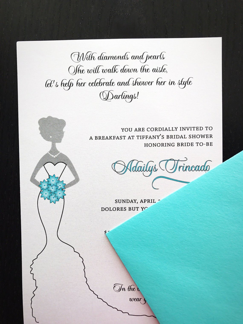 Tiffany Blue Bridal Shower Invite
