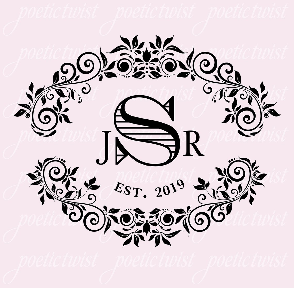 Wedding Monogram Victorian Style