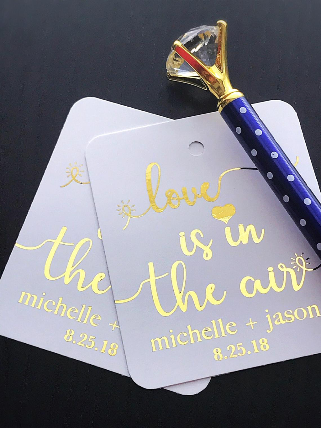 Favor tags for weddings or welcome bags