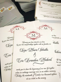 Wine wedding palette