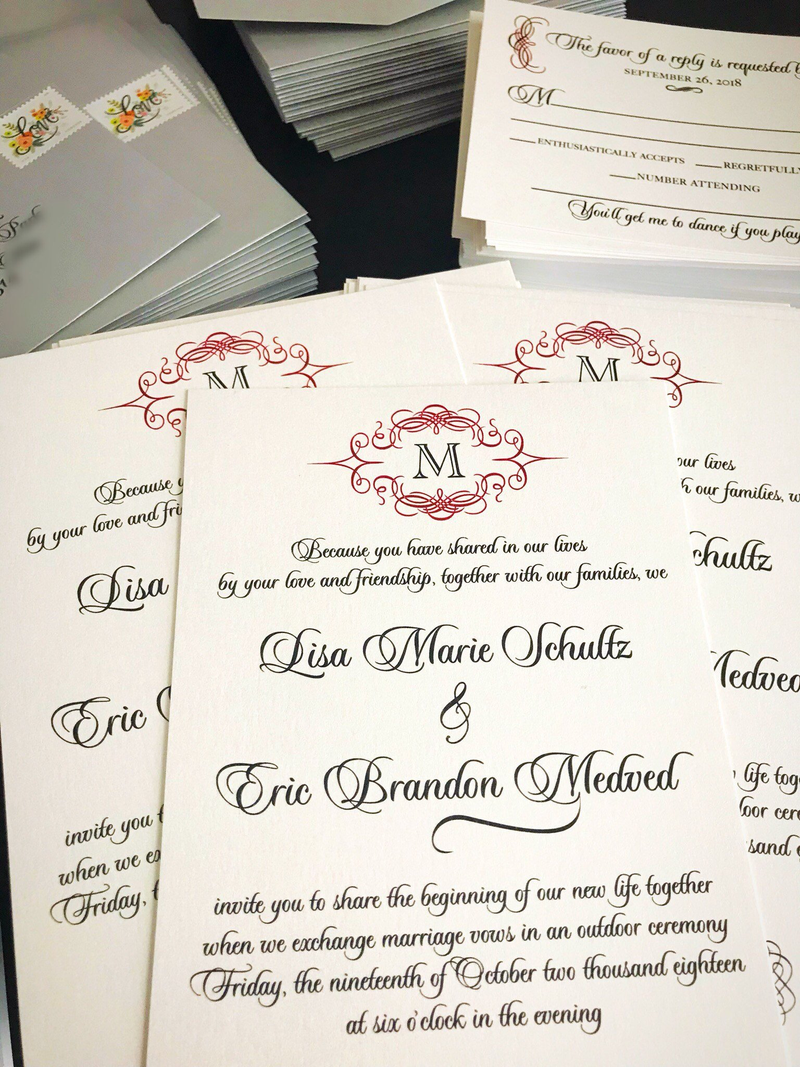 Wine wedding palette